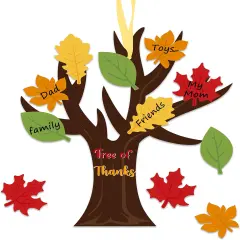 24 Pack Make Your Own Thanksgiving Tree Ornament