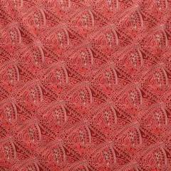 1 Yard Traditional Polynesian Tattoo Triangle Formation Poly Cotton Fabric 45 Inch Width red