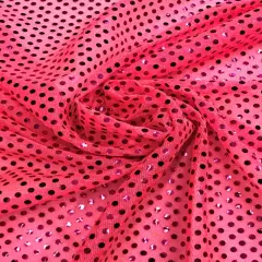 1 Yard Neon Pink Small Lightweight and flexible Confetti Sequin, Ideal for Adding Sparkle to Any Project 42" Wide