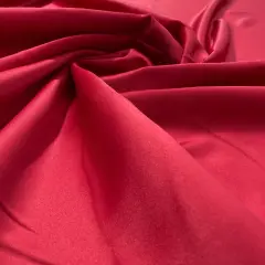 1 Yard Satin Bridal Fabric 60" Wide, 100% Polyester Cherry red