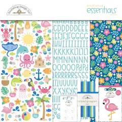 Doodlebug Essentials Page Kit 12"X12"-Summer Fun