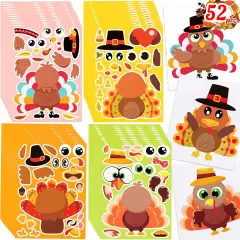 52pcs Thanksgiving Crafts for Kids