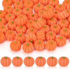 50 Pcs Fake Mini Pumpkins Ornaments