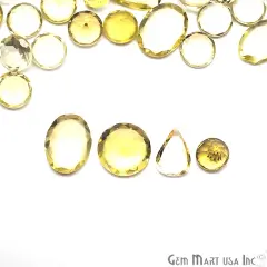 Lemon Topaz Gemstone, 100% Natural Faceted Loose Gems, November Birthstone, 10-20mm, 100 Carats