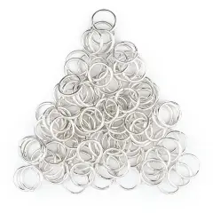 The Bead Chest Silver 10mm Round Open Jump Rings, Pack of 100