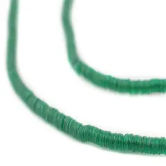 The Bead Chest Translucent Green Vinyl Phono Record Beads (3mm)