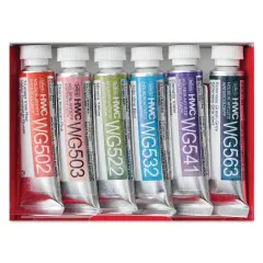 Holbein Artists' Watercolors- Set of 6, Granulating, Flower, 5 ml