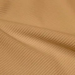 Ribbed Spandex Fabric Soft Apricot