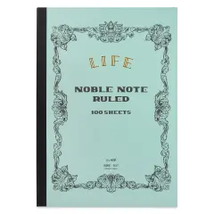 Life Noble Notebook - 8" x 12", A4, Blue, Ruled