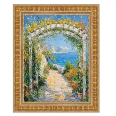 Gladiator Gold Ribbed Picture Frame 12x20 frame