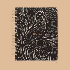 Leaf Tiles Spiral Notebook, Hardcover Journal