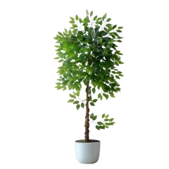 6ft Artificial Ficus Tree for Home Decor, Faux Silk Plants Faux Plant Fake Silk Trees with Pot for Indoor House Living Room Office Garden
