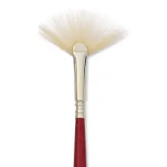 Escoda Marfil Synthetic Bristle Brushes - Series 4433 Fan, Size 2, Long Handle