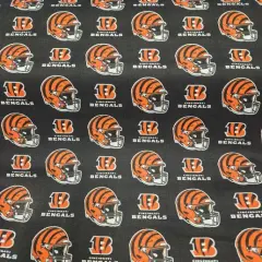 Licensed NFL Cincinnati Bengals Cotton 6229 Fabric by the Yard