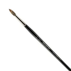 Creative Mark Hamburg Premiere Professional Oil Painting Brushes - Round #24 Oil Paint Brush - Handmade in Germany, Natural & Synthetic Hair Blend, Long Triple-Lacquered Birch Handle