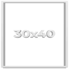 Minimalist Shadow Box White Picture Frame - UV Acrylic, Backing, Hanging Hardware