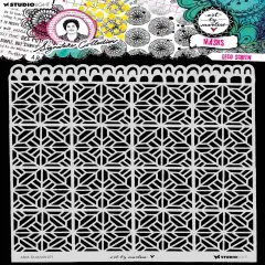 Art By Marlene Signature Collection 8"X8" Stencil-Nr. 271, Deco Screen