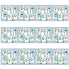 Llamas Edible Image Edible cake border 3 Strips 2.5x10.5 inchs in size