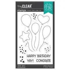 Hero Arts Clear Stamps 4"X6"-Balloons