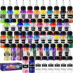 Airbrush Paint, 44 Colors with 6 Thinner, Airbrush Paint Set