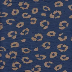 1 Yard Airflow Animal Print Fabric, 57&Prime; Wide Viscose Nylon Blend NAVY