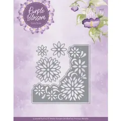Find It Trading Precious Marieke Die-Blossom Corner, Purple Blossom