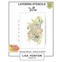 Lisa Horton Crafts Layering Stencils-Blooms And Berries
