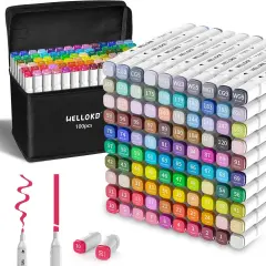 100 Colors Dual Tip Art Markers
