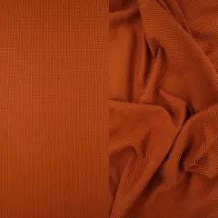 Solid Yummy Thermal Knit Fabric Soft, Stretchy & Textured 58/60" Wide RUST