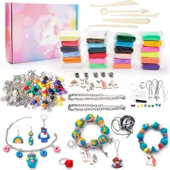 Jewelry Making Craft Kit for Kids Ages 8-12(Multicolor)