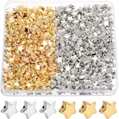 400 Pcs Star Spacer Beads