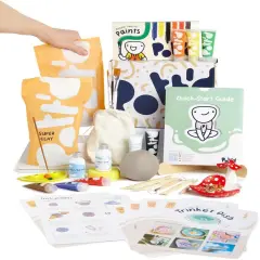 Home Air-Dry Clay Pottery Painting Kit (Regular Paints)