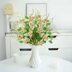 3Pcs 22inch Realistic Silk Forsythia Stems