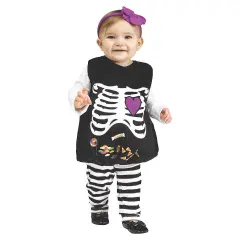 Girl's Skelly Belly Costume