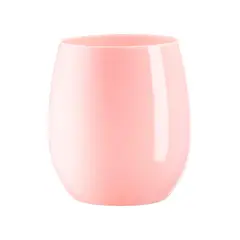 Solid Pink Elegant Stemless Plastic Wine Glasses - 12 oz. (64 Glasses)