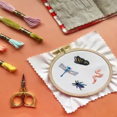 MCreativeJ Bugs Embroidery Patterns - Stick and Stitch Insect Embroidery