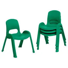 SitRight Chair, Classroom Seating, 4-Pack Green