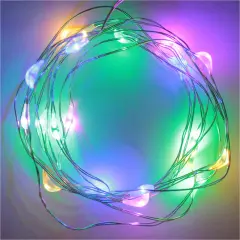 10 LED Fairy Light Multi with Mini Battery