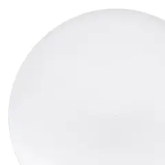 Solid White Organic Round Disposable Plastic Appetizer/Salad Plates - 7.5" (120 Plates)