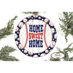 Baseball Home Sweet Home Sign