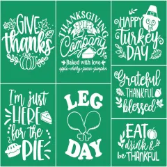 Fall Silk Screen Stencils Reusable Self Adhesive Chalk Mesh Stencils