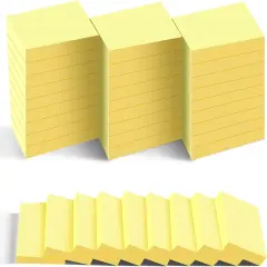 Mini Sticky Notes, 36 Pad Canary Yellow Strong Adhesive Post, Suitable for School, Home, Office, Clean Removal