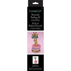Camelot Dots Diamond Art Kit 8.7"X11.4"-Cool Giraffe