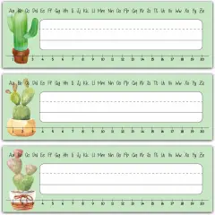 Cactus Name Tags Labels Desk