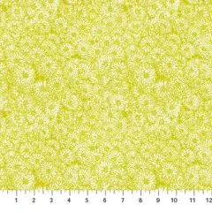Yellow Dahlias Indelible by Anna Maria for Northcott Cotton 44"/45" Fabric Per Yard