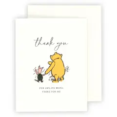 Echo Park Winnie The Pooh Greeting Card 1/Pkg-Thank You For Always Being There For Me
