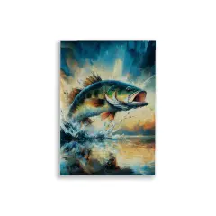 Bass Burlap Garden Flag