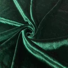 1 Yard Stretch Velvet Fabric Soft Silky 4-Way Stretch Apparel Costume 58/60" Width Hunter Green