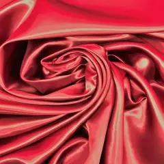 1 Yard Rich Cranberry Satin Fabric Premium 100 Percent Polyester for Stylish Apparel Elegant Drapery and Craft Projects 58/60 Inch Width