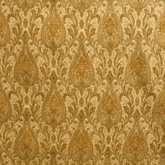 Sarah Upholstery & Drapery Fabric 100% Polyester, 54" Wide with Elegant Pattern Repeat Honey